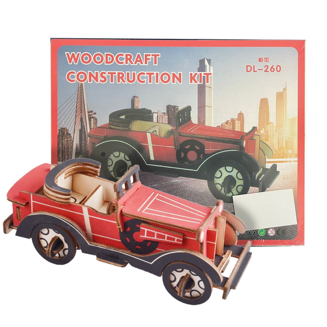 Rompecabezas Vehiculos de Lujo Coleccionables 3D Madera
