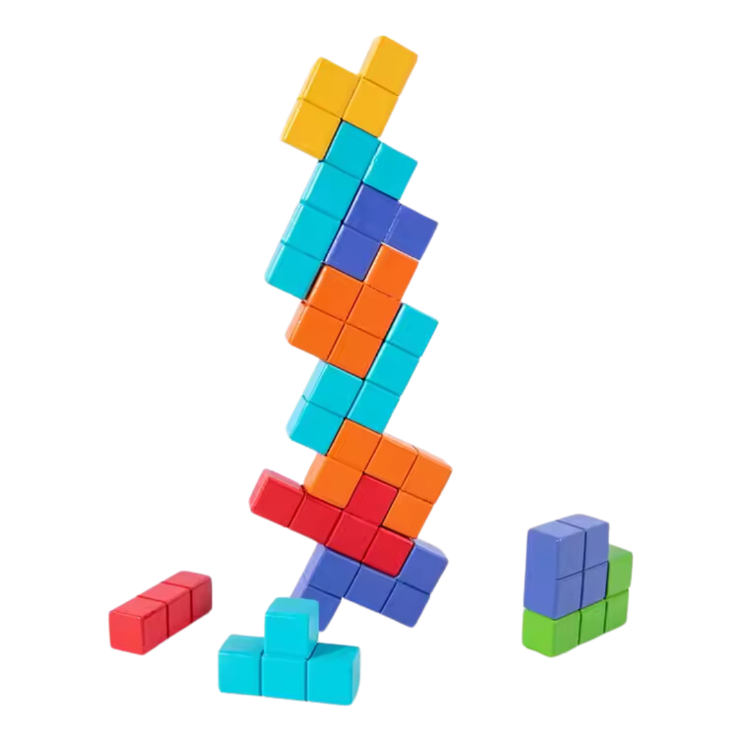 Tabla Dificultad Multijugador Tetris Elefante Madera 5 EN 1