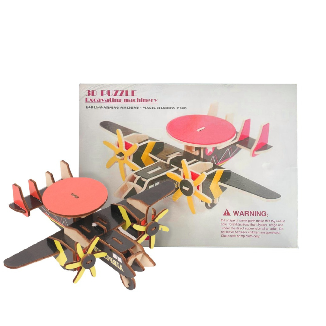 Rompecabezas 3D Aeroplano Helicóptero Aéreo Colorido