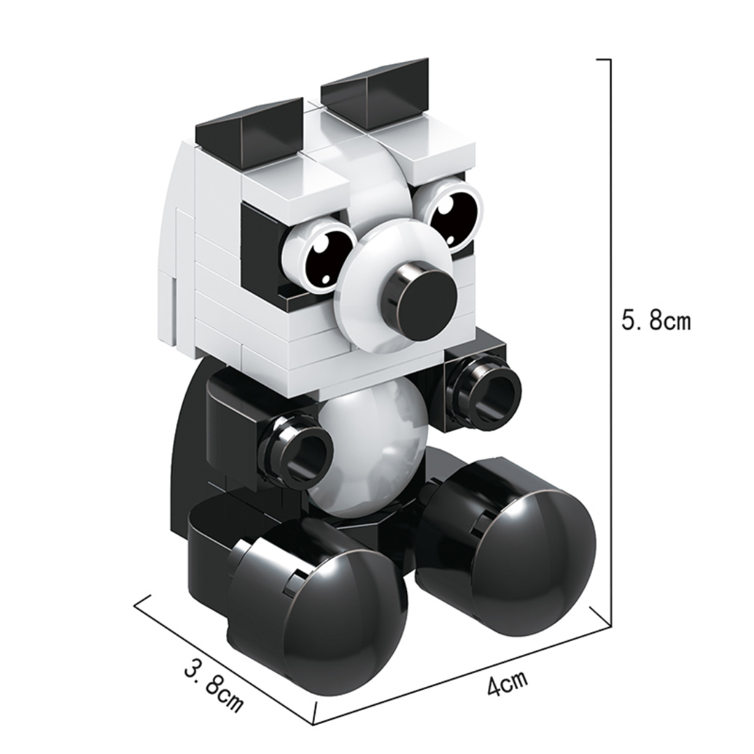 Fichas Animales Coleccionables Tipo Lego Decorativa +40 Piezas