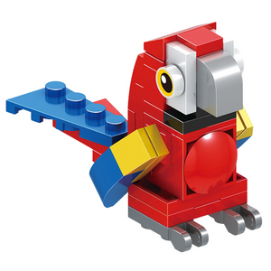 Fichas Animales Coleccionables Tipo Lego Decorativa +40 Piezas