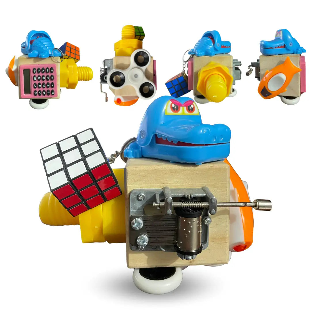 Cubo Fidget Entretenimiento Grande - Botones Interruptores y Mas
