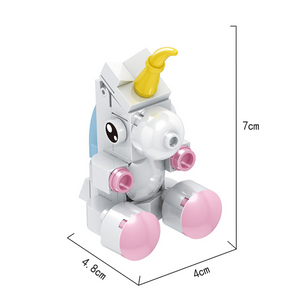 Fichas Animales Coleccionables Tipo Lego Decorativa +40 Piezas