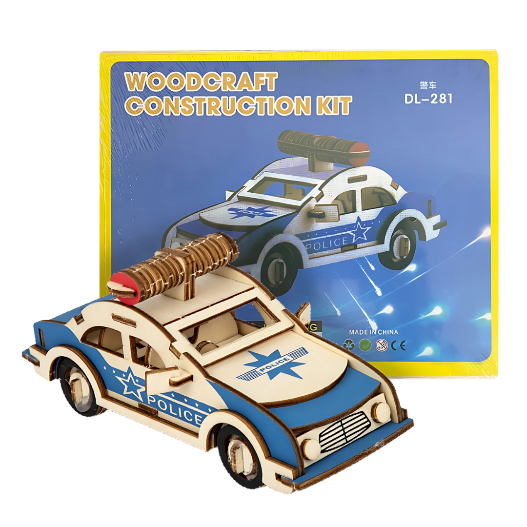 Set Rompecabezas Coleccionables 3D Madera Policía