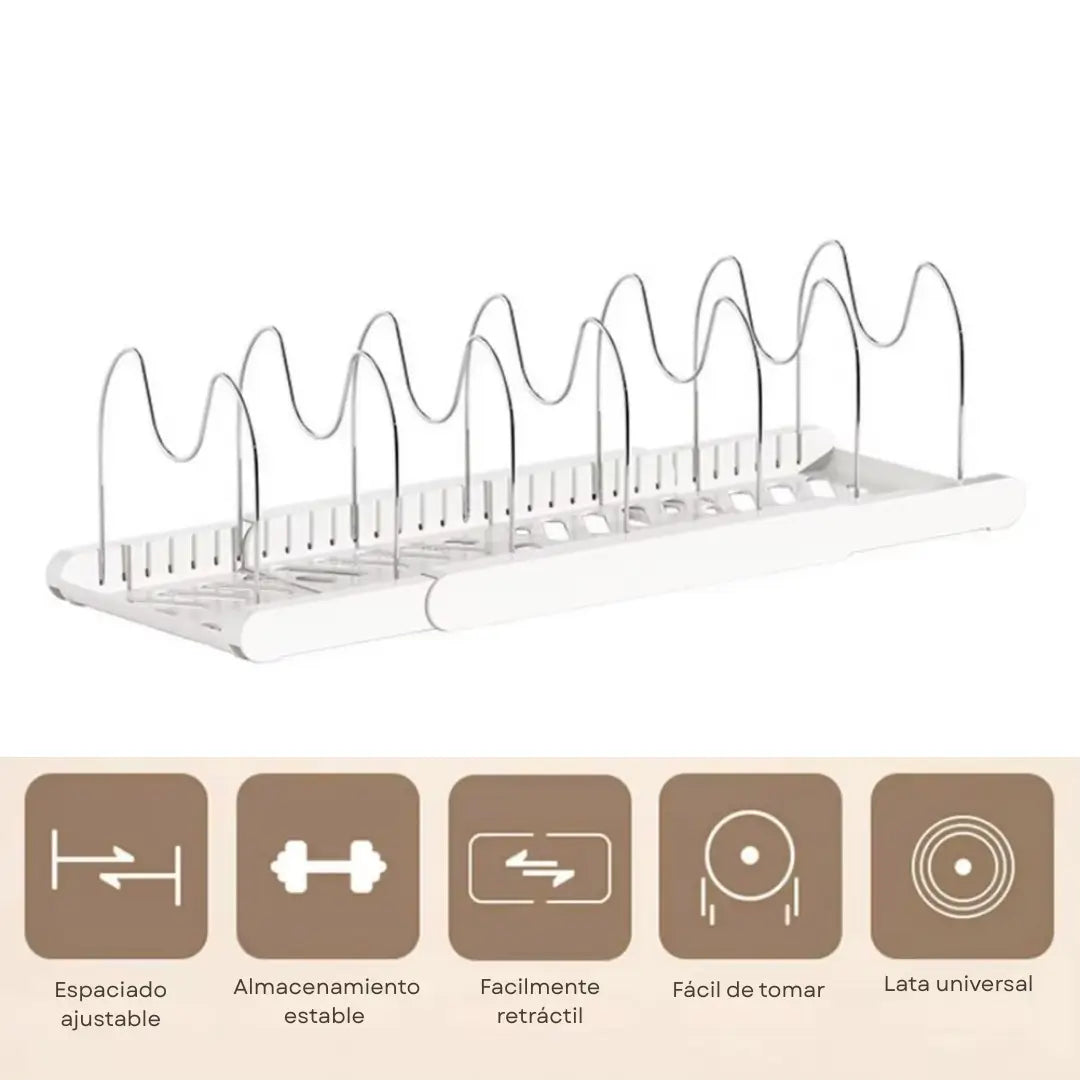 Ordenador Plegable de Ollas Moderno