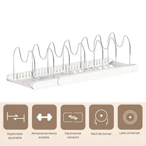 Ordenador Plegable de Ollas Moderno