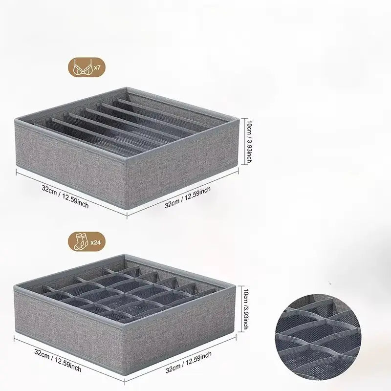 Ordenador Ropa Interior Plegable Multiples Compartimentos