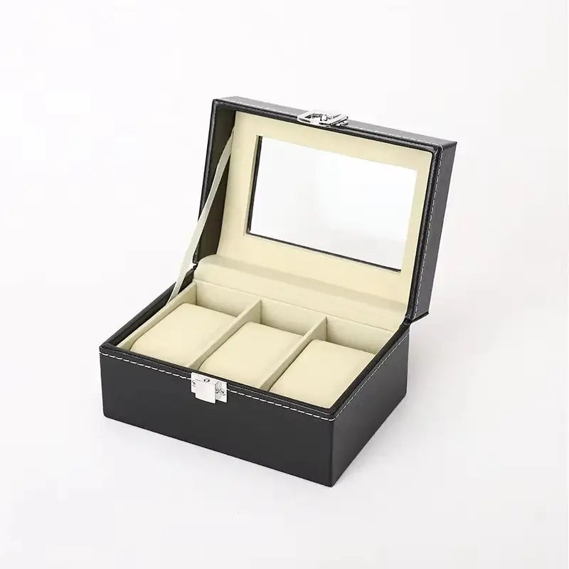 Relojero Cuero Elegante x3 Unidades + Almohadillas