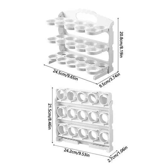 Almacenamiento Plegable Huevos x30 Uds