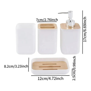 Kit de Baño Elegante x4 Piezas