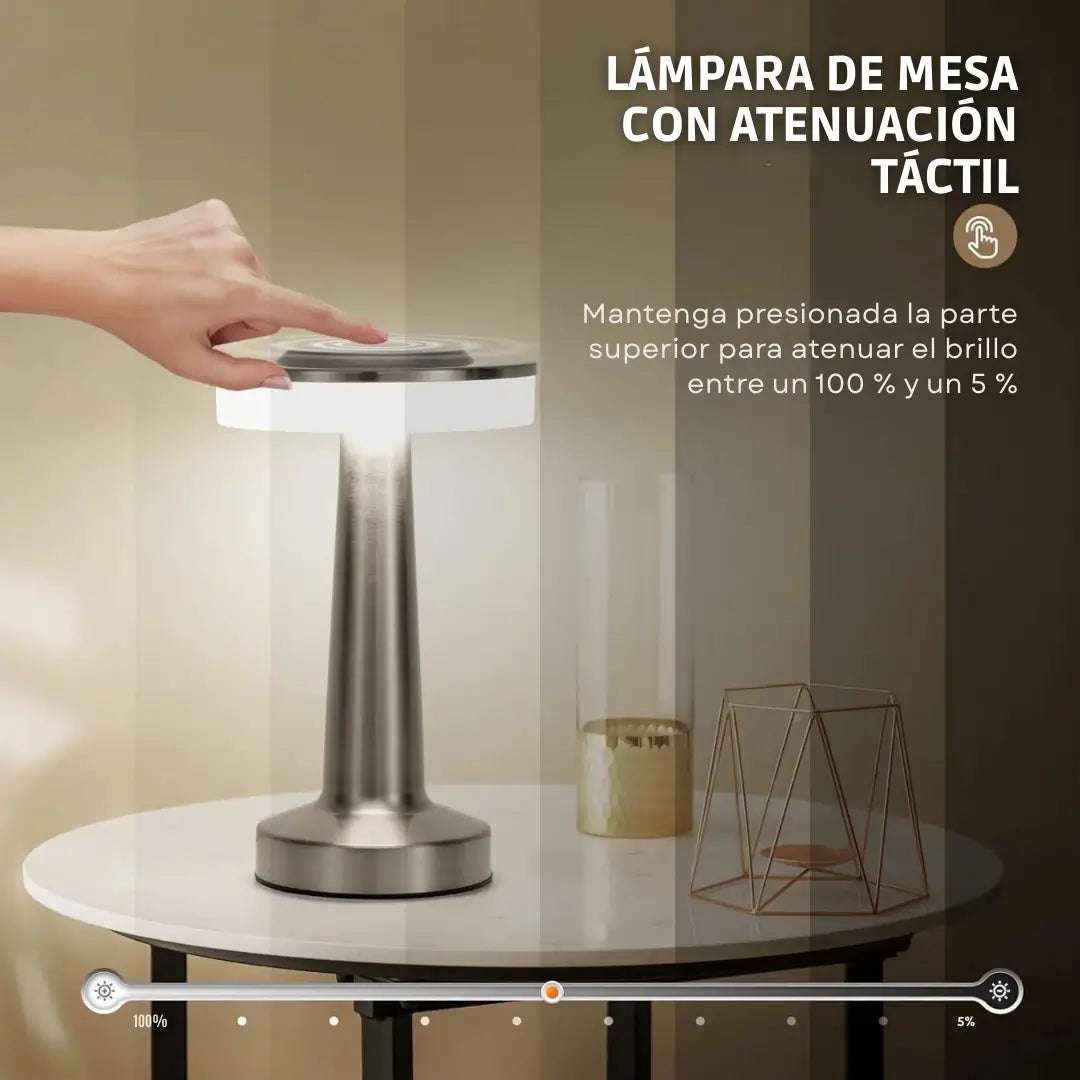 Lampara Moderna Touch 3 Tonalidades - Escritorio - Mesa de Noche