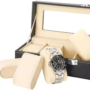 Relojero Cuero Elegante x3 Unidades + Almohadillas