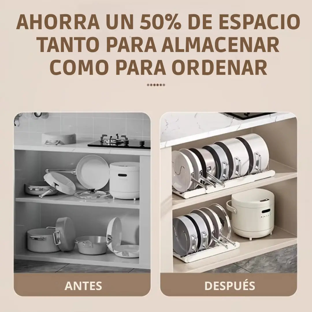 Ordenador Plegable de Ollas Moderno