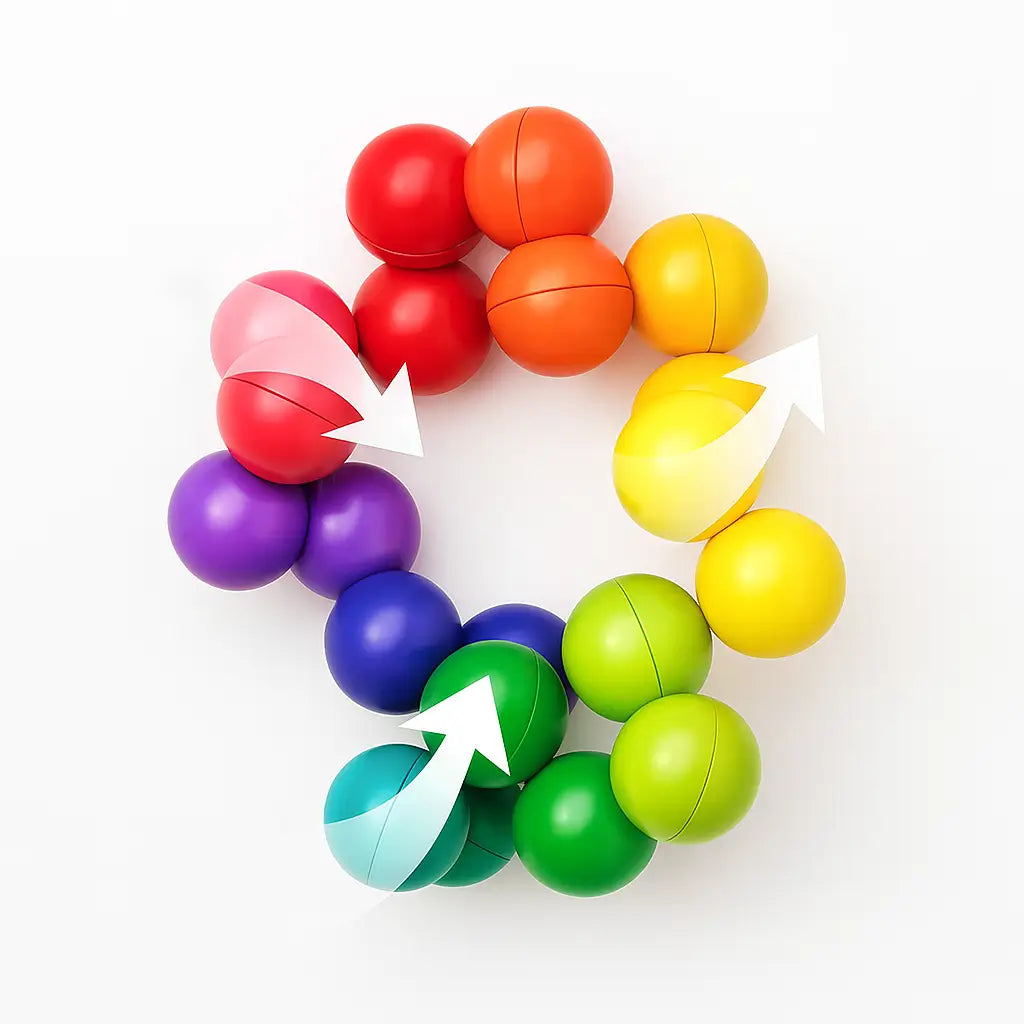 Bolas Imantadas Multiformas Coloridas