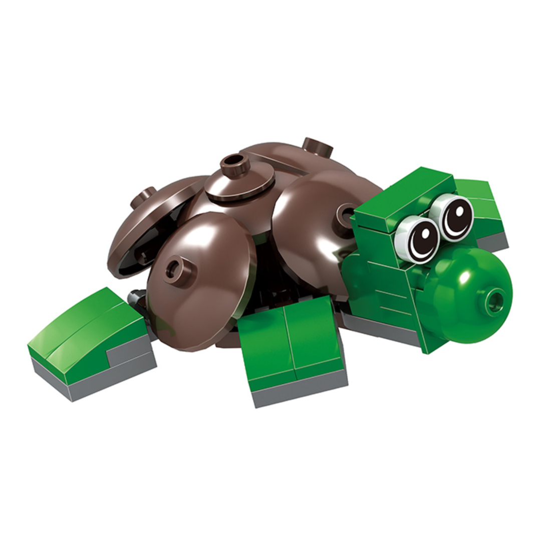 Fichas Animales Coleccionables Tipo Lego Decorativa +40 Piezas