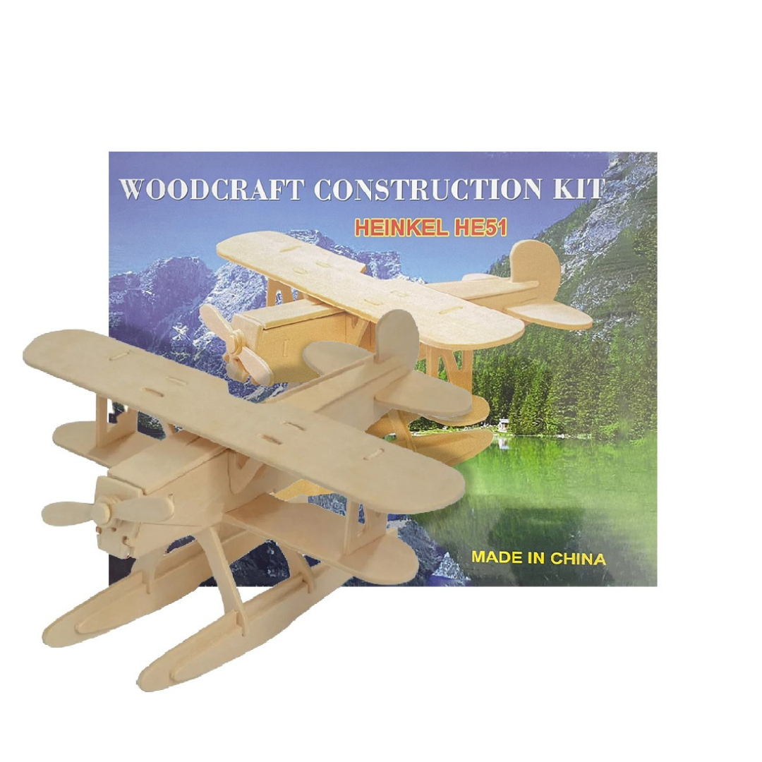Rompecabezas 3D Coleccionables Aviones Madera
