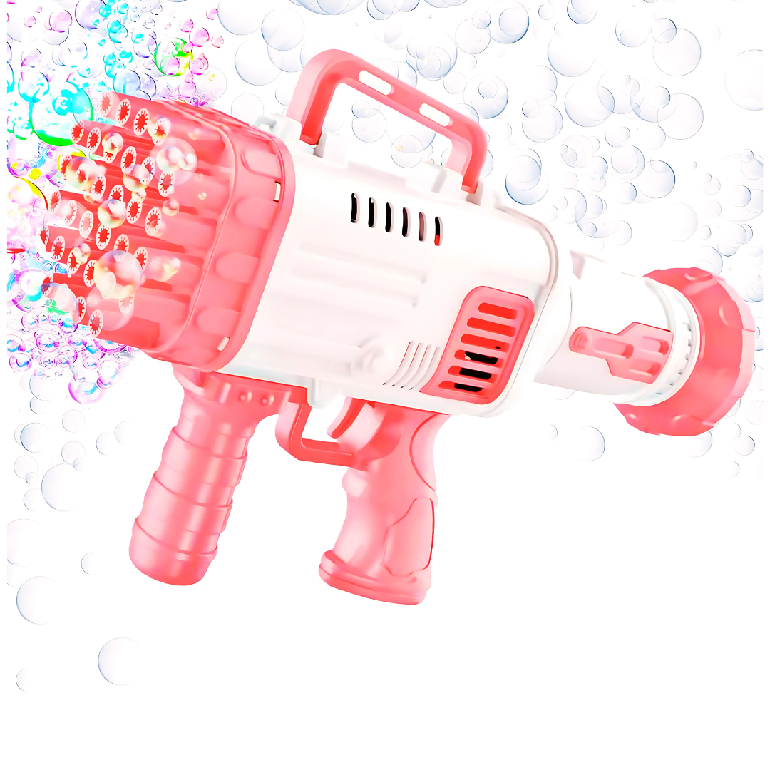 Bazooka Pistola Burbujas Gran Cantidad Bandeja Liquido