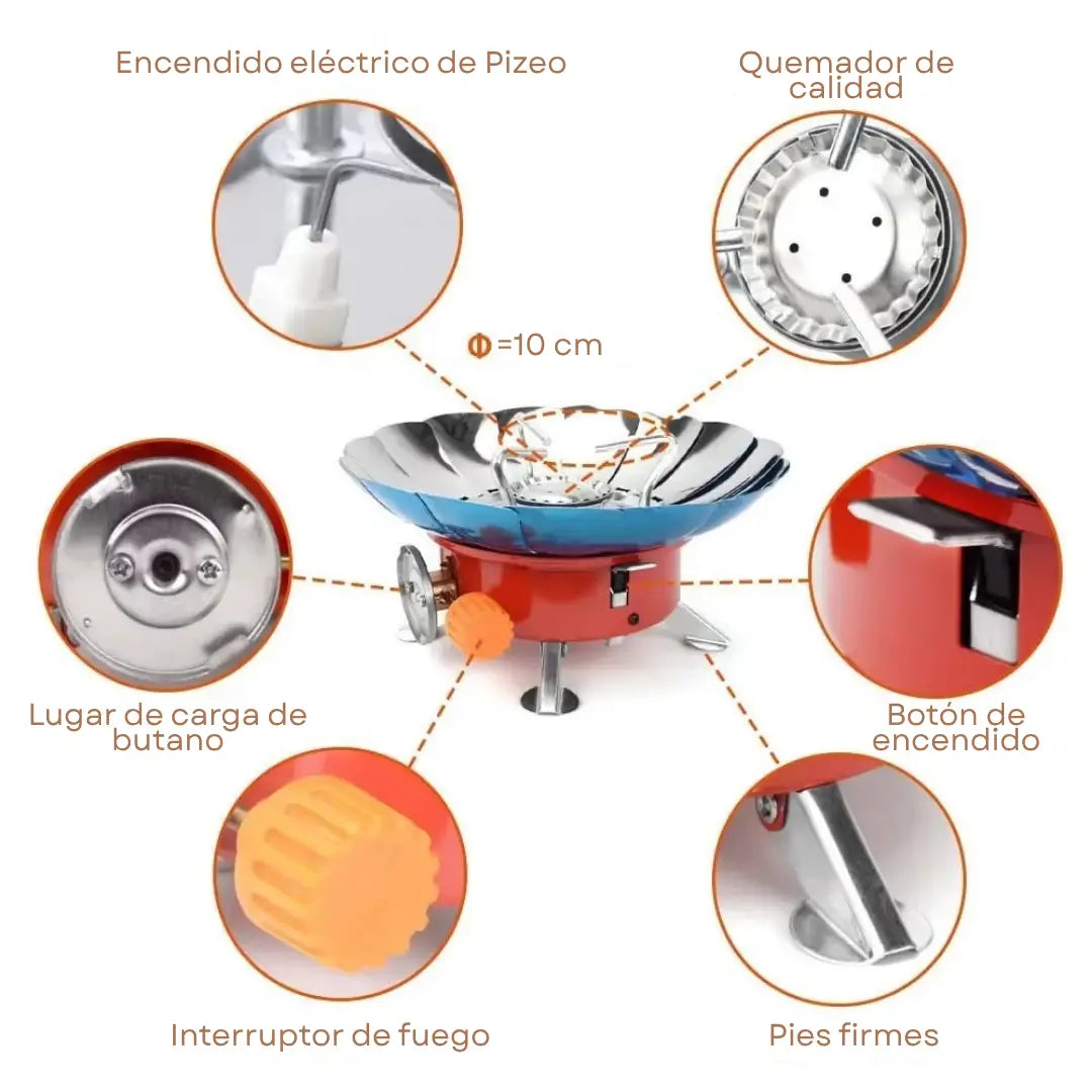 Estufa Portatil Anti Viento