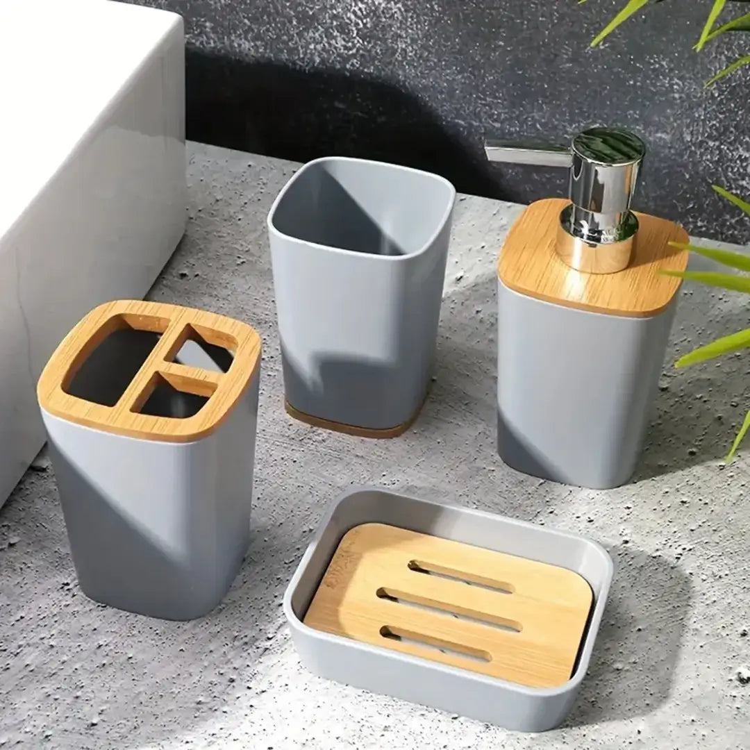 Kit de Baño Elegante x4 Piezas