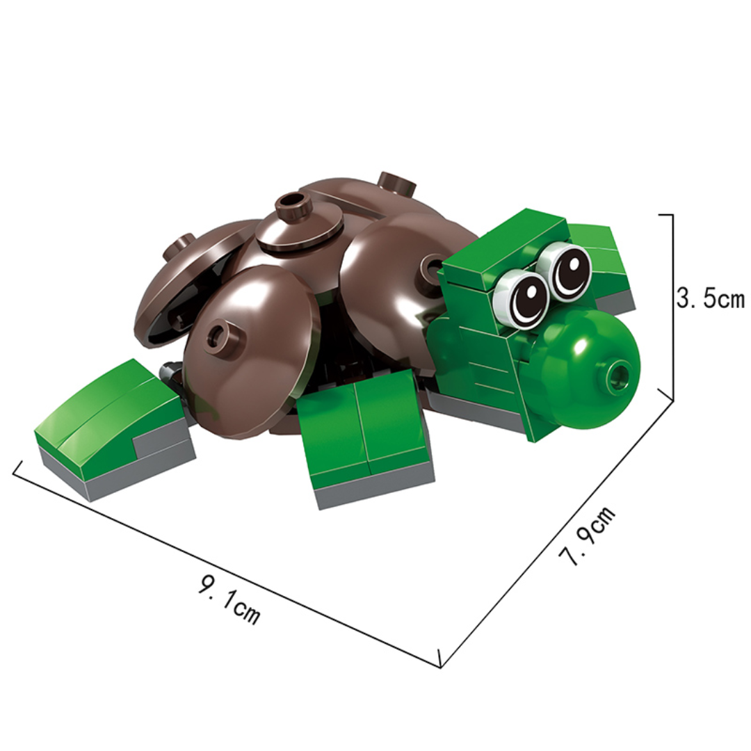 Fichas Animales Coleccionables Tipo Lego Decorativa +40 Piezas
