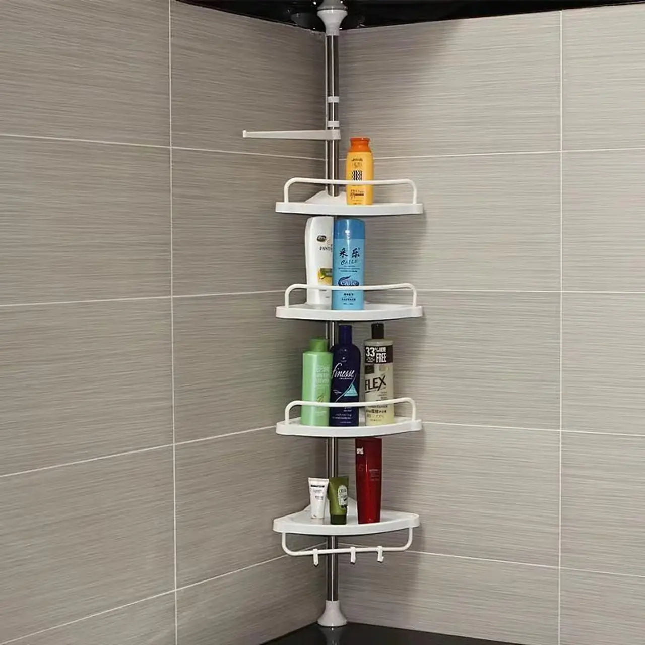 Estantería Esquinera de Baño Acero Inoxidable Diseño Elegante - 4 Niveles