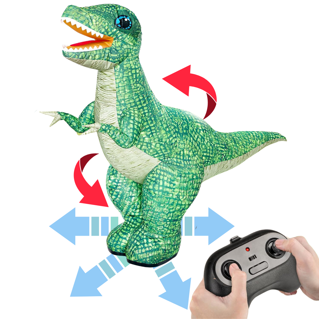 Dinosaurio Grande Inflable Control Remoto Caminante