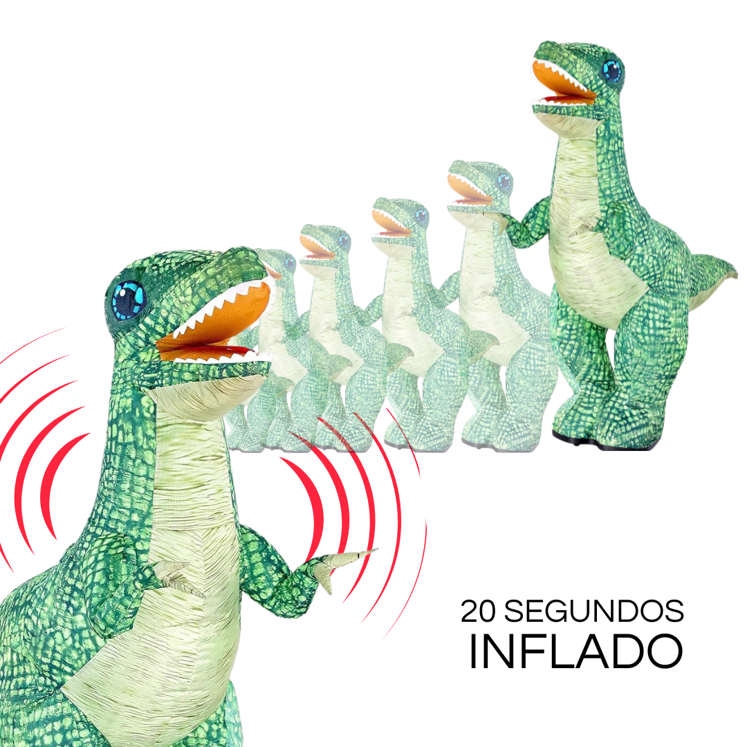 Dinosaurio Grande Inflable Control Remoto Caminante