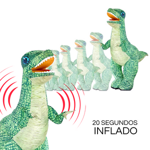 Dinosaurio Grande Inflable Control Remoto Caminante