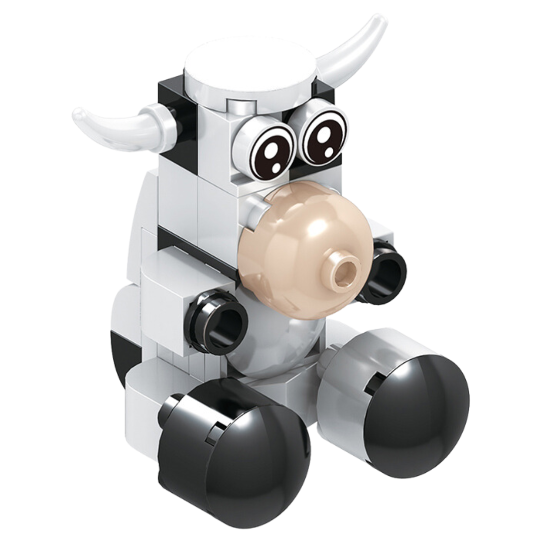 Fichas Animales Coleccionables Tipo Lego Decorativa +40 Piezas