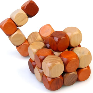 Cubo Rompecabezas Madera Serpiente Tira