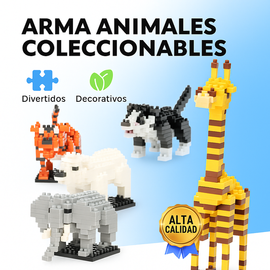 Fichas Armables Coleccionables Animales Decorativas Alta Calidad
