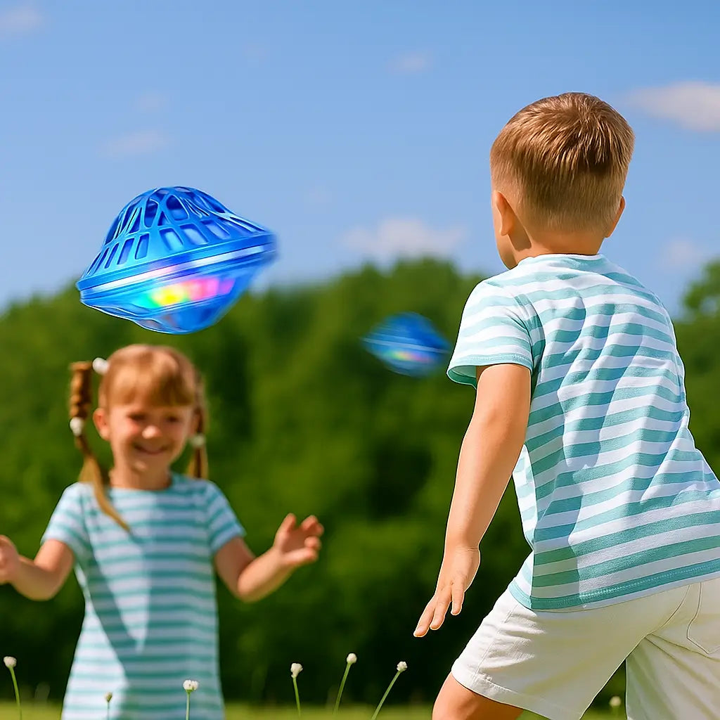 Boomerang Ovni Pinner Volador Con Luces Led