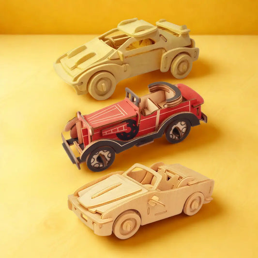 Rompecabezas Vehiculos de Lujo Coleccionables 3D Madera