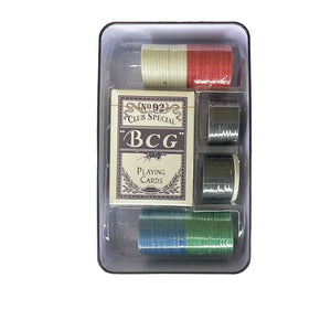 Juego de mesa Casino Poker 80 Chips Caja Metálica