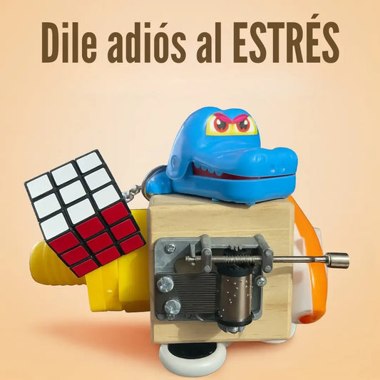 Cubo Fidget Entretenimiento Grande - Botones Interruptores y Mas