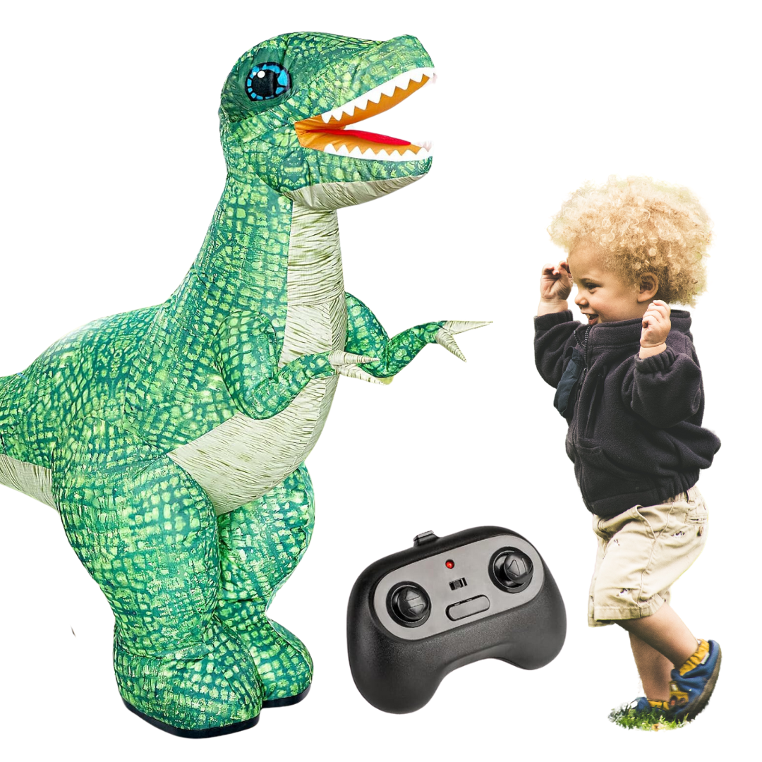 Dinosaurio Grande Inflable Control Remoto Caminante