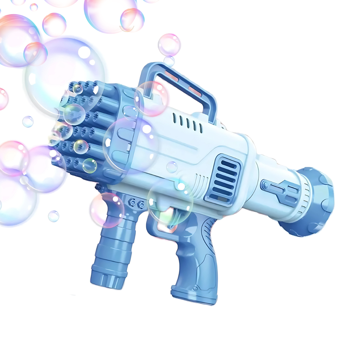 Bazooka Pistola Burbujas Gran Cantidad Bandeja Liquido